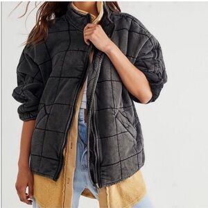 Free People Quilted Dolman Jacket